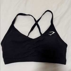 Gymshark Black Cross-Back Sports Bra